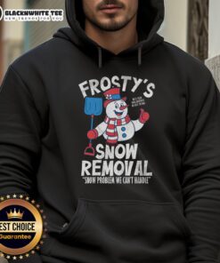 Good Frosty's Snow Removal Hoodie featuring a stylish design, perfect for winter outdoor activities and snow clearing.