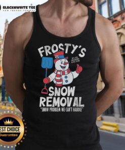 Good Frosty's Snow Removal Tank Top featuring a cozy design perfect for winter enthusiasts and snow removal fans.