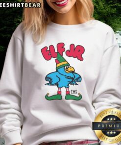 Good-Ft-Wright Drama Elf Jr. Sweatshirt in vibrant colors, perfect for festive performances and cozy wear.