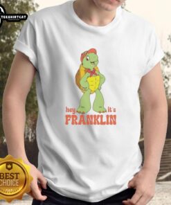 Good Hey It's Franklin The Turtle T-Shirt featuring colorful graphics of Franklin for kids and fans of the classic cartoon.