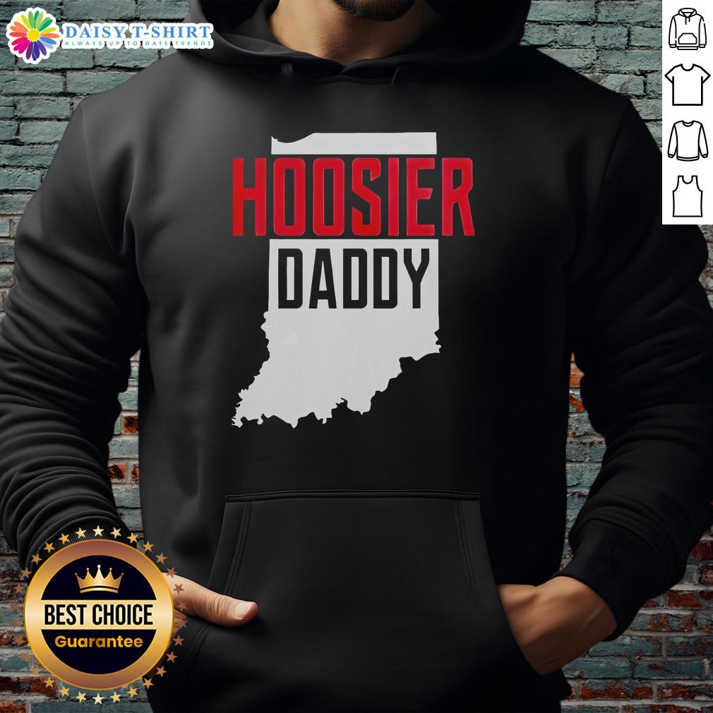 Good Hoosier Daddy Indiana State Map Hoodie Good Hoosier Daddy Indiana State Map Hoodie featuring a stylish map design, perfect for Indiana pride and casual wear.