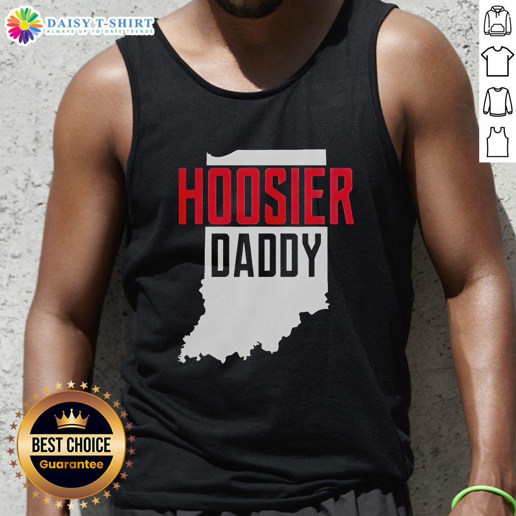 Good Hoosier Daddy Indiana State Map Tank Top Good Hoosier Daddy Indiana State Map Tank Top showcasing a vibrant Indiana map design for trendy Indiana pride.