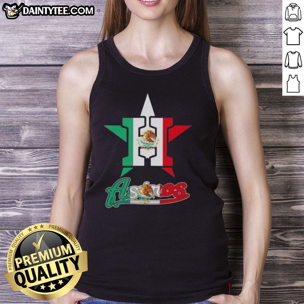 good-houston-astros-baseball-x-mexican-flag-tank-top Good Houston Astros baseball tank top featuring a vibrant Mexican flag design, perfect for fans and summer wear.