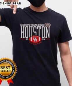 Good Houston Cougars 2025 Kinder's Texas Bowl logo T-shirt, featuring vibrant colors and team branding for fans.