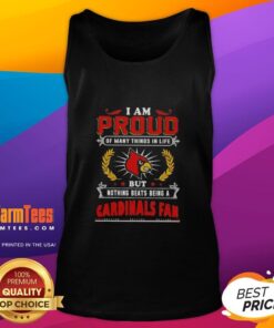 Louisville Cardinals fan tank top with 'Good I Am Proud Of Many Things' design, perfect for showing team spirit.