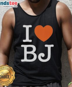 Good I Love BJ Chicago Bears tank top design featuring team colors and logo, perfect for fans showcasing their pride.