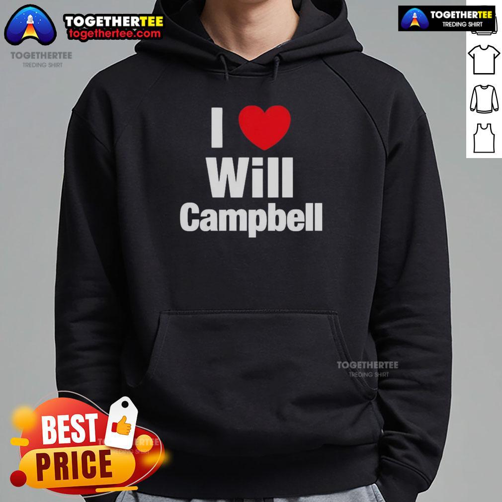 Good I Love Will Campbell New England Patriots Football Lover Hoodie Good I Love Will Campbell New England Patriots Football Lover Hoodie in blue, perfect for fans supporting their team.