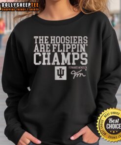 Good Indiana Football sweatshirt featuring Fernando Mendoza, celebrating the Hoosiers as champions.