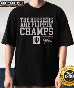 Alt Text: Good Indiana Football Fernando Mendoza The Hoosiers Are Flippin' Champs T-Shirt featuring vibrant design and team spirit.