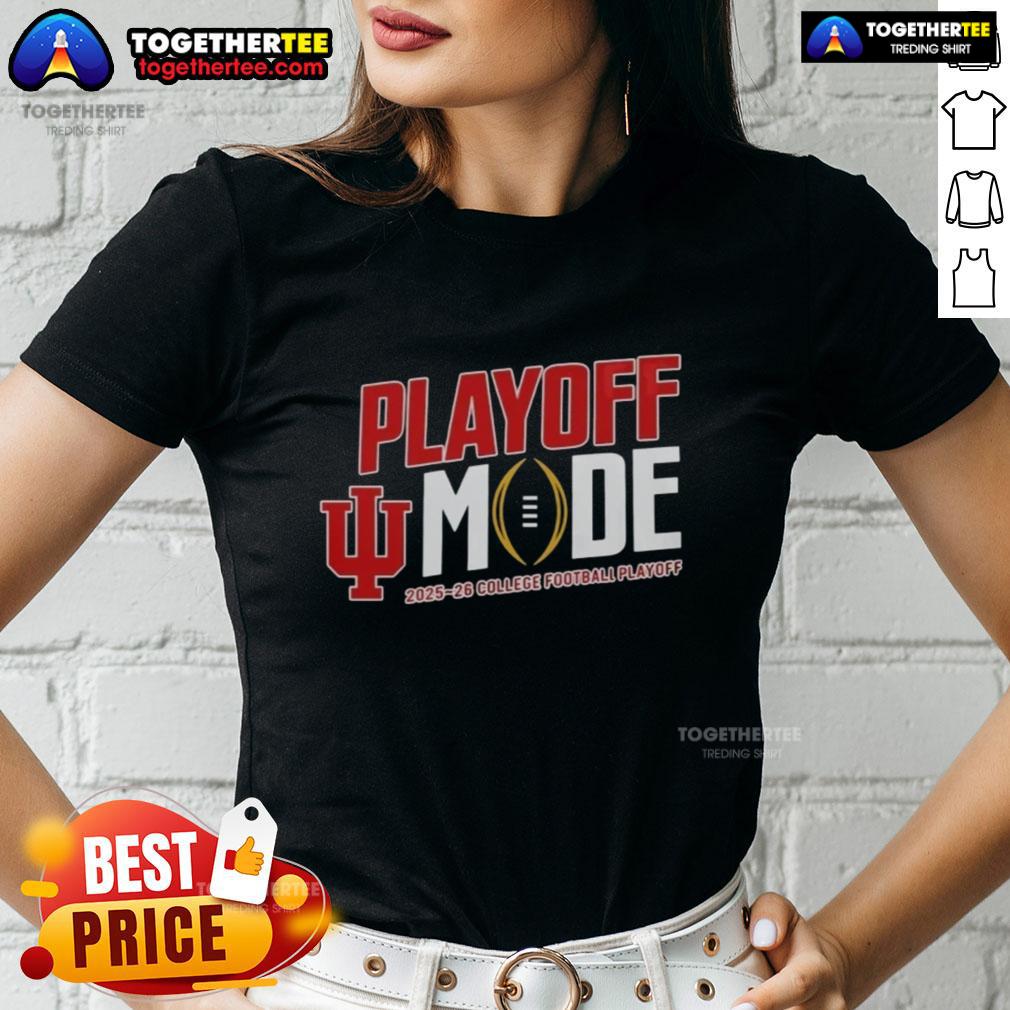 Good Indiana Hoosiers Built To Be Champions 2025 Ladies Tee Alt Text: 2025 Ladies Tee featuring Indiana Hoosiers design, perfect for fans celebrating their built-to-be champions spirit.