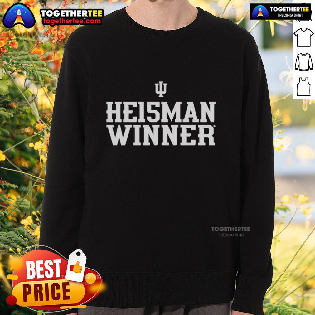 Good Indiana Hoosiers He15Man Winner Sweatshirt Alt Text: Good Indiana Hoosiers Heisman Winner sweatshirt featuring team colors and logo, perfect for fans showing support.