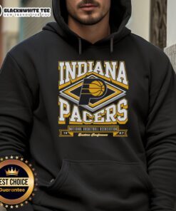 Good Indiana Pacers Heater Hoodie featuring team colors and logo, perfect for fans showing support during games.