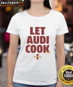 Good Iowa State Basketball Let Audi Crooks Cook signature ladies tee featuring vibrant design and team spirit.