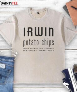 Good Irwin Potato Chips washed t-shirt featuring a vibrant graphic design and comfortable fit for casual wear.