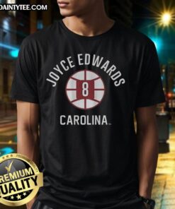 Good Joyce Edwards South Carolina Gamecocks Basketball Name And Number Ball 8 T-Shirt featuring team colors and logo.