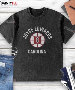 Good Joyce Edwards South Carolina Gamecocks basketball name and number ball 8 washed t-shirt in vibrant colors.