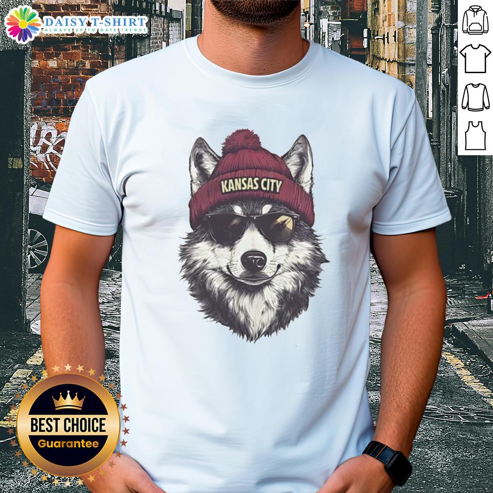 Good Kansas City Chiefs Mascot Wearing A Beanie And Sunglasses T Shirt Kansas City Chiefs mascot in a beanie and sunglasses on a t-shirt, showcasing team spirit and style.