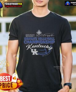 Good Kentucky Wildcats 2025 NCAA Division I Women's Volleyball Championship Final Four Bound T-Shirt design featuring team colors.