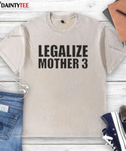 Good Legalize Mother 3 washed t-shirt featuring a vibrant design, perfect for casual wear and expressing your love for gaming.