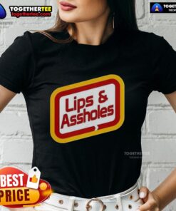 Good Lips and Assholes Ladies Tee featuring a fun graphic design, perfect for casual wear and expressing personality.