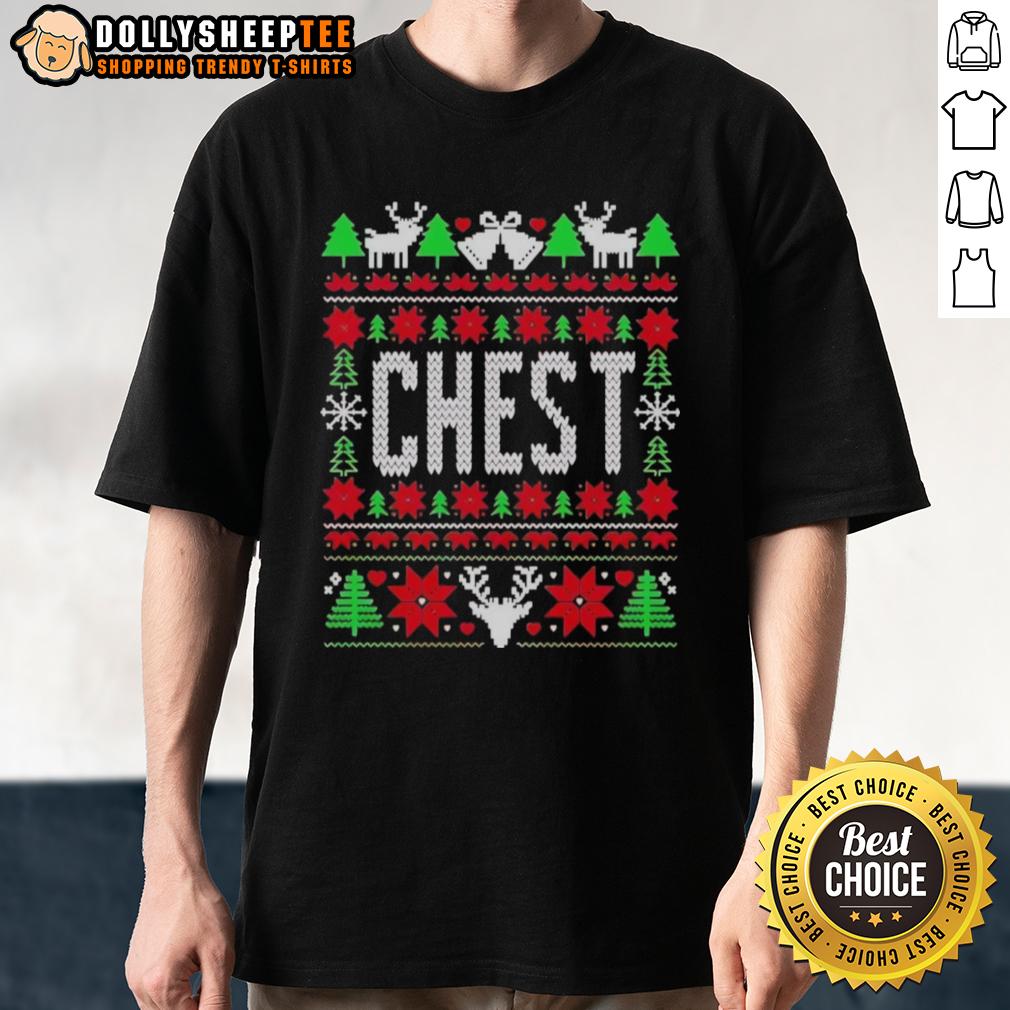 Good Liz Langston Chest Christmas T Shirt Good Liz Langston Chest Christmas T-Shirt featuring festive design and vibrant colors for holiday celebrations.