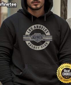 Vintage Los Angeles Kings surround hoodie featuring team colors and logo, perfect for fans of NHL apparel.