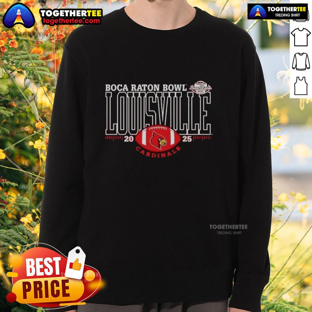 Good Louisville Cardinals 2025 Boca Raton Bowl Logo Sweatshirt Good Louisville Cardinals 2025 Boca Raton Bowl logo sweatshirt featuring vibrant team colors and design.