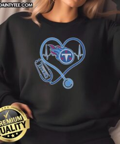 Good Love Tennessee Titans Stethoscope Headphones Fans Sweatshirt for dedicated NFL supporters and stylish game day wear.
