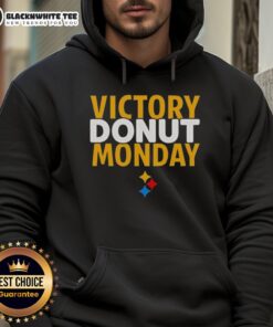 Good Max Starks Victory Donut Monday hoodie featuring Pittsburgh Steelers logo, perfect for fans celebrating wins.