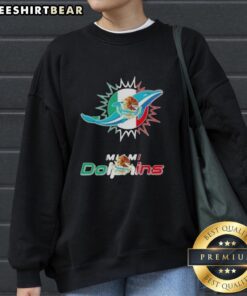 Good Miami Dolphins football sweatshirt featuring Mexican flag logo, perfect for fans celebrating their team and heritage.