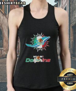 Good Miami Dolphins football tank top featuring the Mexican flag logo, perfect for fans celebrating their team spirit.