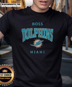 Good Miami Dolphins NFL Boss Logo T-Shirt featuring vibrant team colors and iconic logo for fans and collectors.