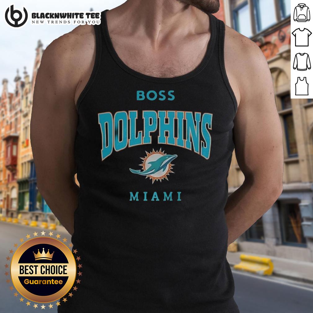 Good Miami Dolphins Nfl Boss Logo Tank Top Alt Text: Good Miami Dolphins NFL boss logo tank top showcasing vibrant team colors and stylish design for fans.