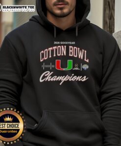 Good Miami Hurricanes 2026 Cotton Bowl Champions CFP Classic Hoodie showcasing team pride and championship spirit.