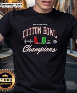 Good Miami Hurricanes 2026 Cotton Bowl Champions CFP Classic T-Shirt featuring vibrant team colors and bold championship design.