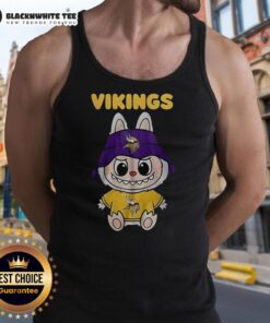 Good Minnesota Vikings Labubu tank top featuring bold team colors and logo, perfect for game day and summer wear.