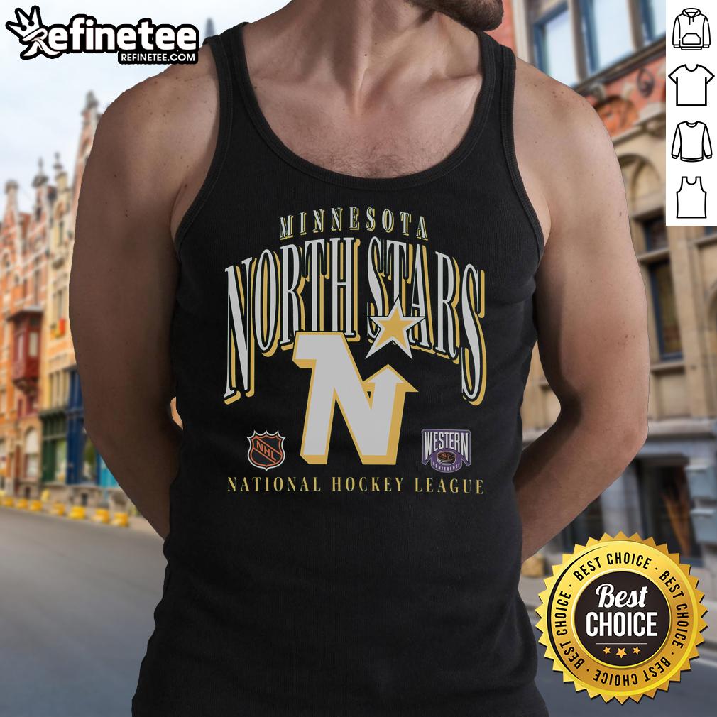 good-minnesotadallas-stars-vintage-crease-tank-top Vintage Minnesota Dallas Stars tank top featuring a stylish crease design, perfect for hockey fans and casual wear.