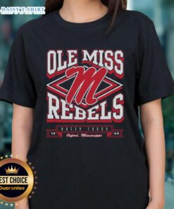 Good Mississippi Rebels Heater Ladies Tee featuring vibrant team colors and stylish design for female fans.