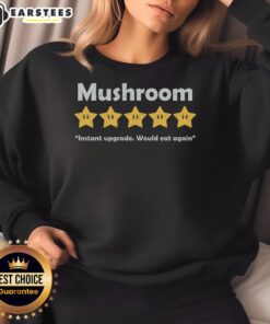 Good Mushroom Review: Instant Upgrade Mario sweatshirt featuring vibrant graphics and comfortable fit, perfect for fans.