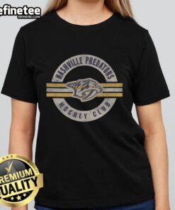 Good Nashville Predators Surround Ladies Tee featuring vibrant team colors and stylish design for female fans.