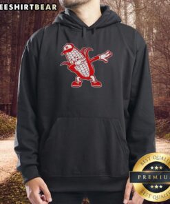 Alt Text: Good Nebraska Cornhuskers corn dabbing hoodie featuring vibrant colors and fun design for fans.