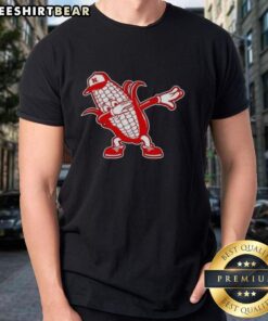 Good Nebraska Cornhuskers Corn Dabbing T-Shirt featuring a vibrant corn design and playful dabbing pose, perfect for fans.