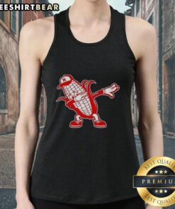 Good Nebraska Cornhuskers corn dabbing tank top featuring vibrant colors and a fun design for fans.