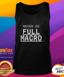 Good Never Go Full Macro Underline Tank Top in stylish design, perfect for casual wear and fitness activities.