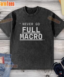 Alt Text: Good Never Go Full Macro Underline Washed T-Shirt in soft fabric, featuring a trendy design and relaxed fit.