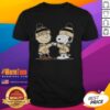Good New Orleans Saints Snoopy and Charlie Brown Best Friends T-Shirt featuring cartoon characters in Saints colors.