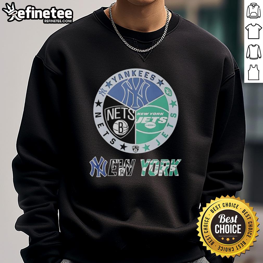 good-new-york-jets-new-york-nets-new-york-yankees-mashup-logo-sweatshirt Good New York Jets, Nets, and Yankees mashup logo sweatshirt featuring vibrant team colors and stylish design.