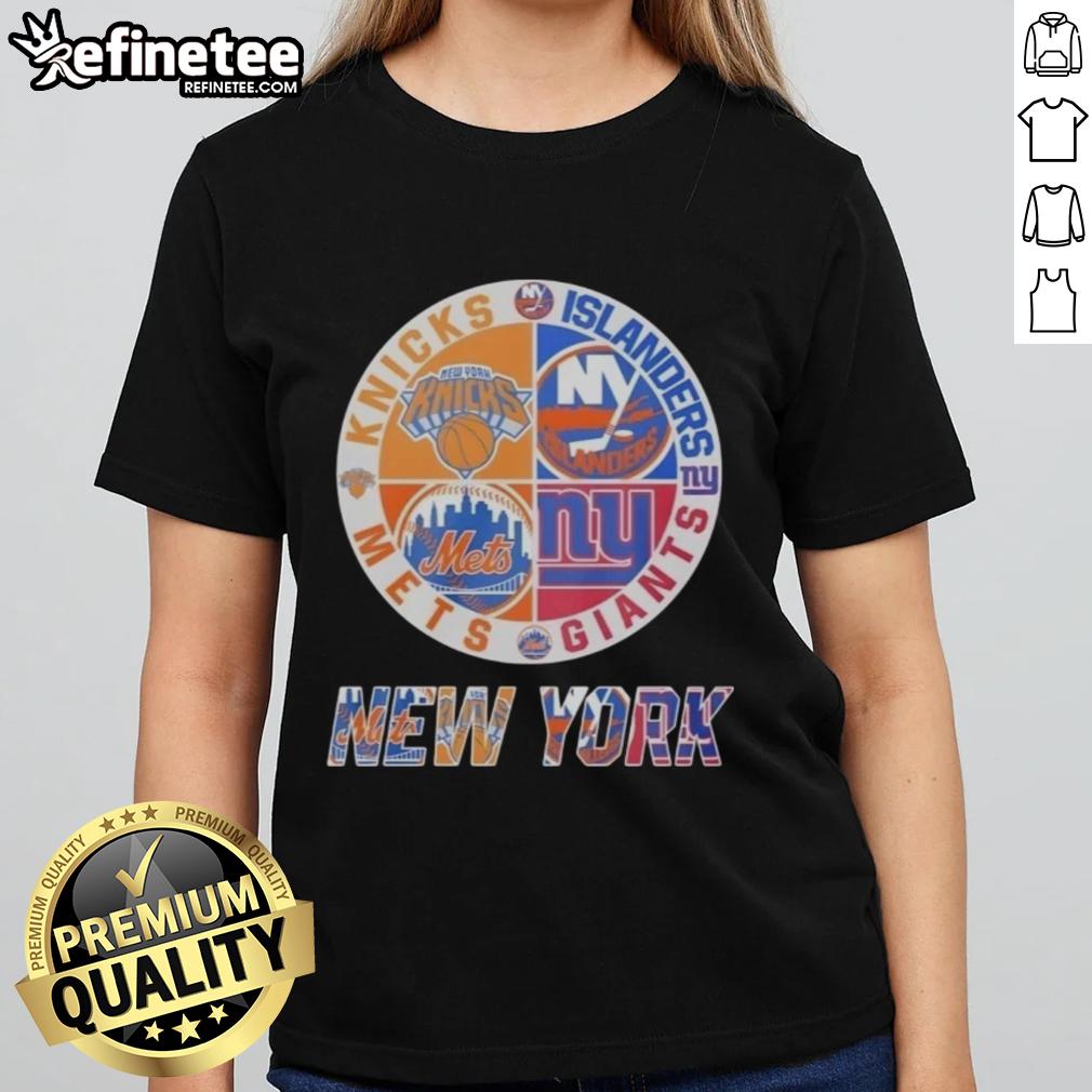 good-new-york-knicks-new-york-islanders-new-york-mets-new-york-giants-mashup-logo-ladies-tee Good New York Knicks, Islanders, Mets, Giants mashup logo on a ladies tee, perfect for NYC sports fans.