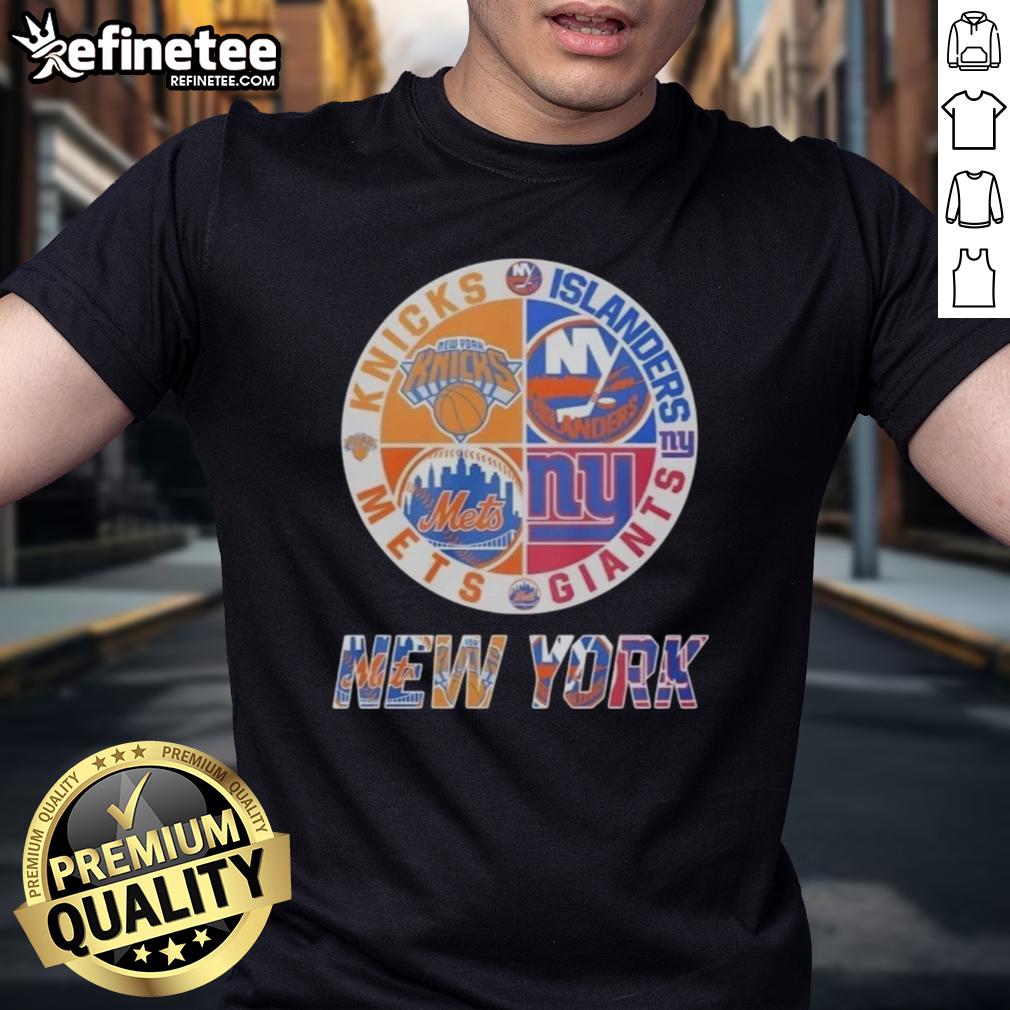 good-new-york-knicks-new-york-islanders-new-york-mets-new-york-giants-mashup-logo-t-shirt-1 Good New York Knicks, Islanders, Mets, Giants mashup logo T-shirt showcasing vibrant team colors and unique design.