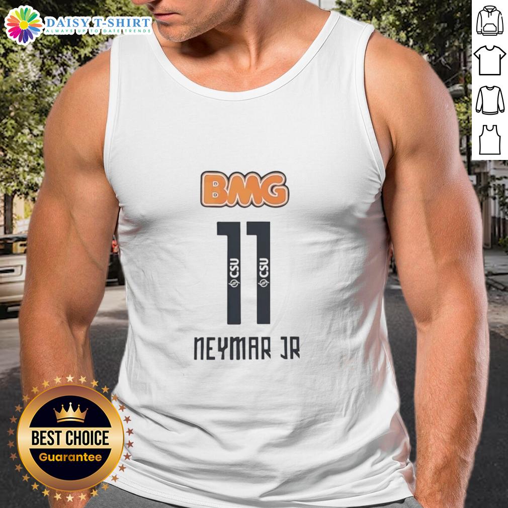 Good Neymar Jr #11 Santos Bmg Tank Top Good Neymar Jr. 11 Santos BMG tank top featuring vibrant design, perfect for soccer fans and casual wear enthusiasts.